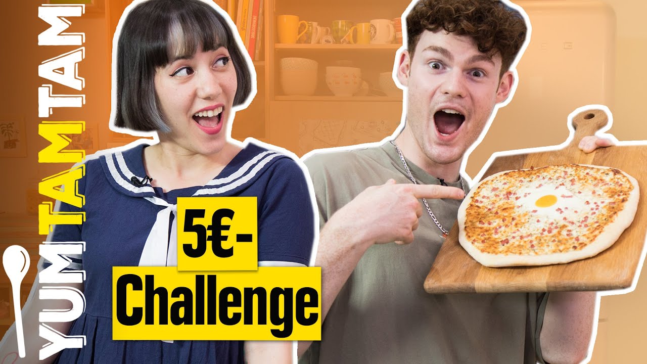 5€-Challenge #24 I Pizza-Carbonara zubereiten