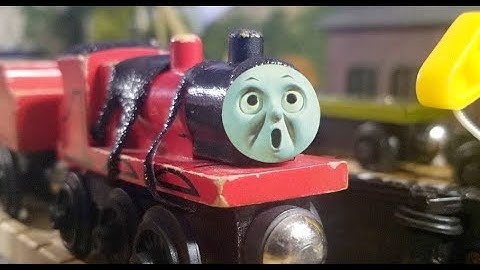 James In A Mess TAR WAGON CRASH! | Thomas & Friends Wooden Railway Clip Remakes
