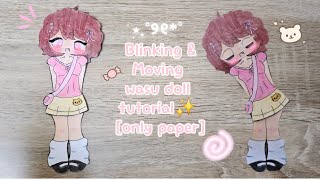 NO WIRE blinking and moving wasu doll tutorial ✨️ 🩷 🌸 🍓 @CRAFTYDIY15 