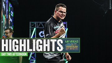 SOME SURPRISE EARLY EXITS | Day Two Afternoon Session | Mr Vegas Grand Slam of Darts Highlights
