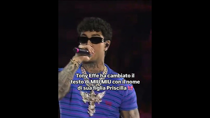 TONY EFFE CAMBIA IL TESTO DI #miumiu #tonyeffe #concerto #rapitaliano #rapper #neiperte #rap #radio