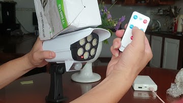 Đèn năng lượng mặt trời giả camera rất hiệu quả
