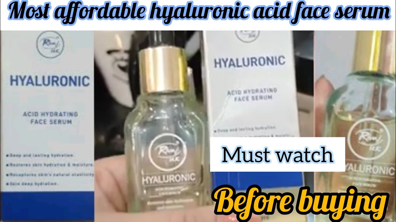 Hyaluronic ACID SERUM REVIEW & LIVERESULTS rivaj uk hydration acid