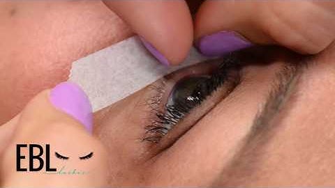 How to Tape Eyelashes for Eyelash Extensions With No Eye Pad