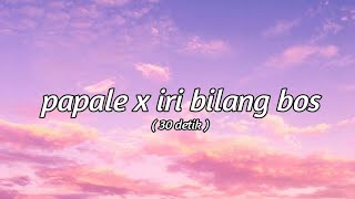 🔊🎶DJ Papale Papale 30 Detik - IRI BILANG BOS🔊🎶 | Dj Viral TikTok