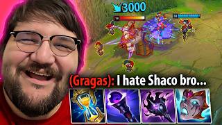 видео: ГЛУПАЯ ИГРА… НО ОТЛИЧНЫЕ ИГРЫ – AP SHACO TOP VS GRAGAS картинка: ГЛУПАЯ ИГРА… НО ОТЛИЧНЫЕ ИГРЫ – AP SHACO TOP VS GRAGAS