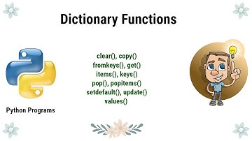 Python Programming - Dictionary methods in python(clear(), copy(), fromkeys(), get(), items() etc.