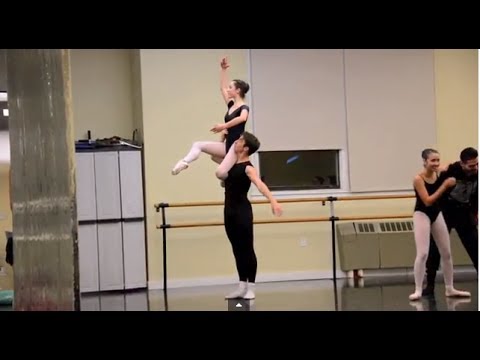 A Look Inside Pas De Deux Class. It's Not Easy! =)