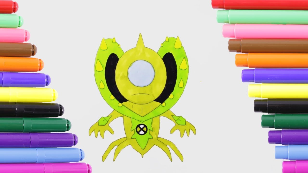 Ben 10 Aliens Wildvine Baby Coloring Pages For Kids Coloring Book Youtube