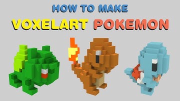 How to Make Voxelart Pokemon #1