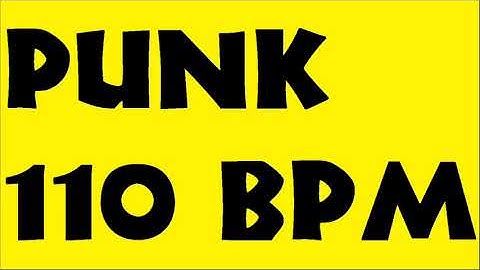 PUNK ROCK STYLE DRUM BACKING TRACK γ -110 BPM-