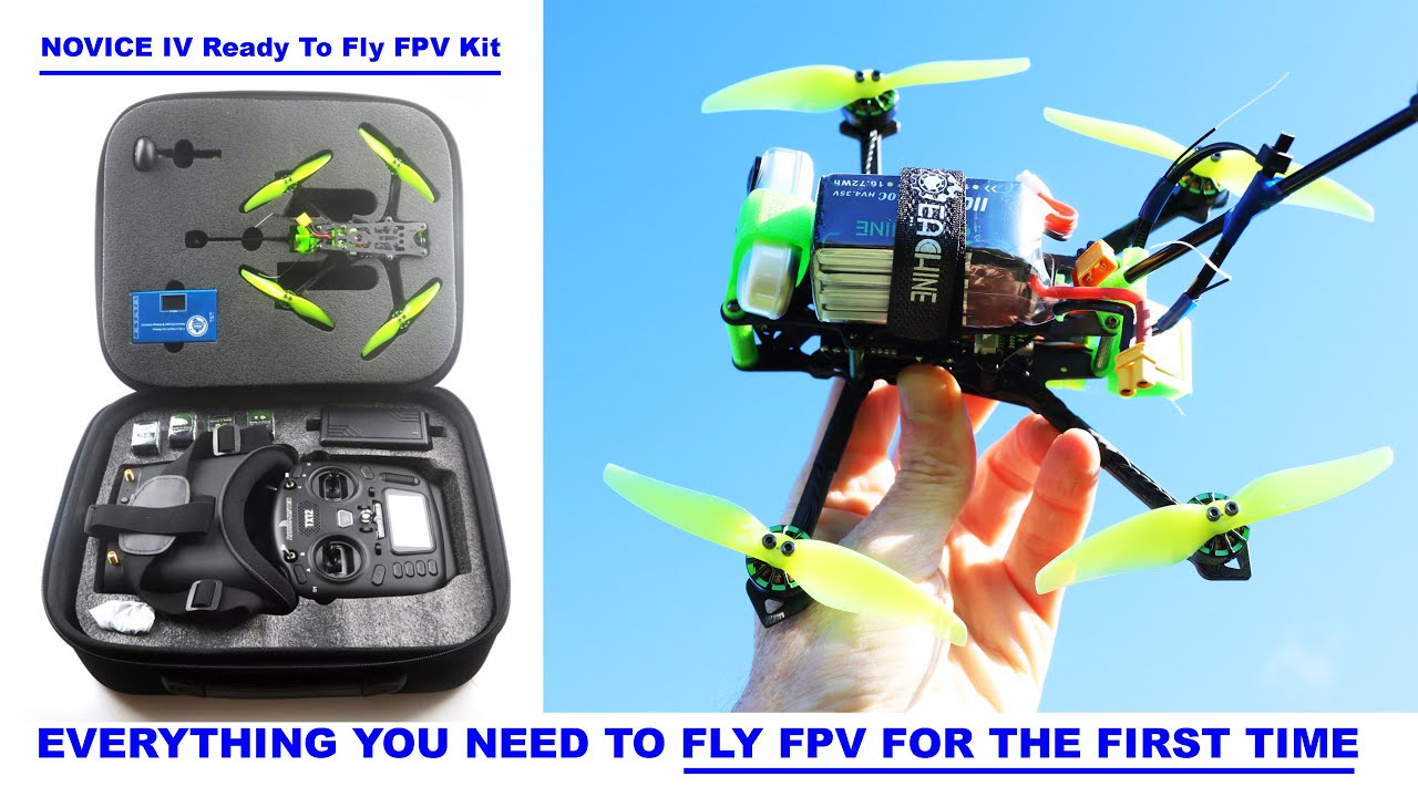 charter I stor skala Grader celsius Wanna Fly FPV Drones? The new EACHINE NOVICE IV is a PRO Ready To Fly All  In One Kit - YouTube