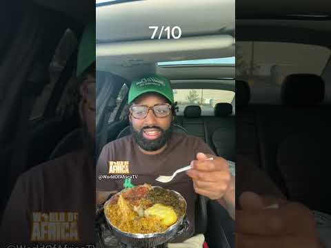 African-American 🇺🇲 guy tries out west African food for the first time