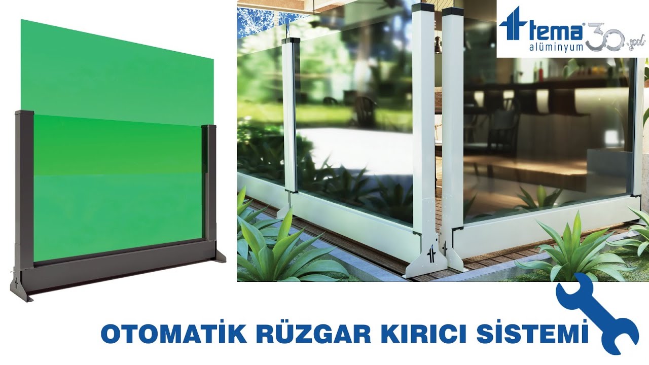 TEMA ALÜMİNYUM SAN. - MOTORLU RÜZGAR KIRICI MONTAJ DETAYI - www.temaaluminyum.com.tr