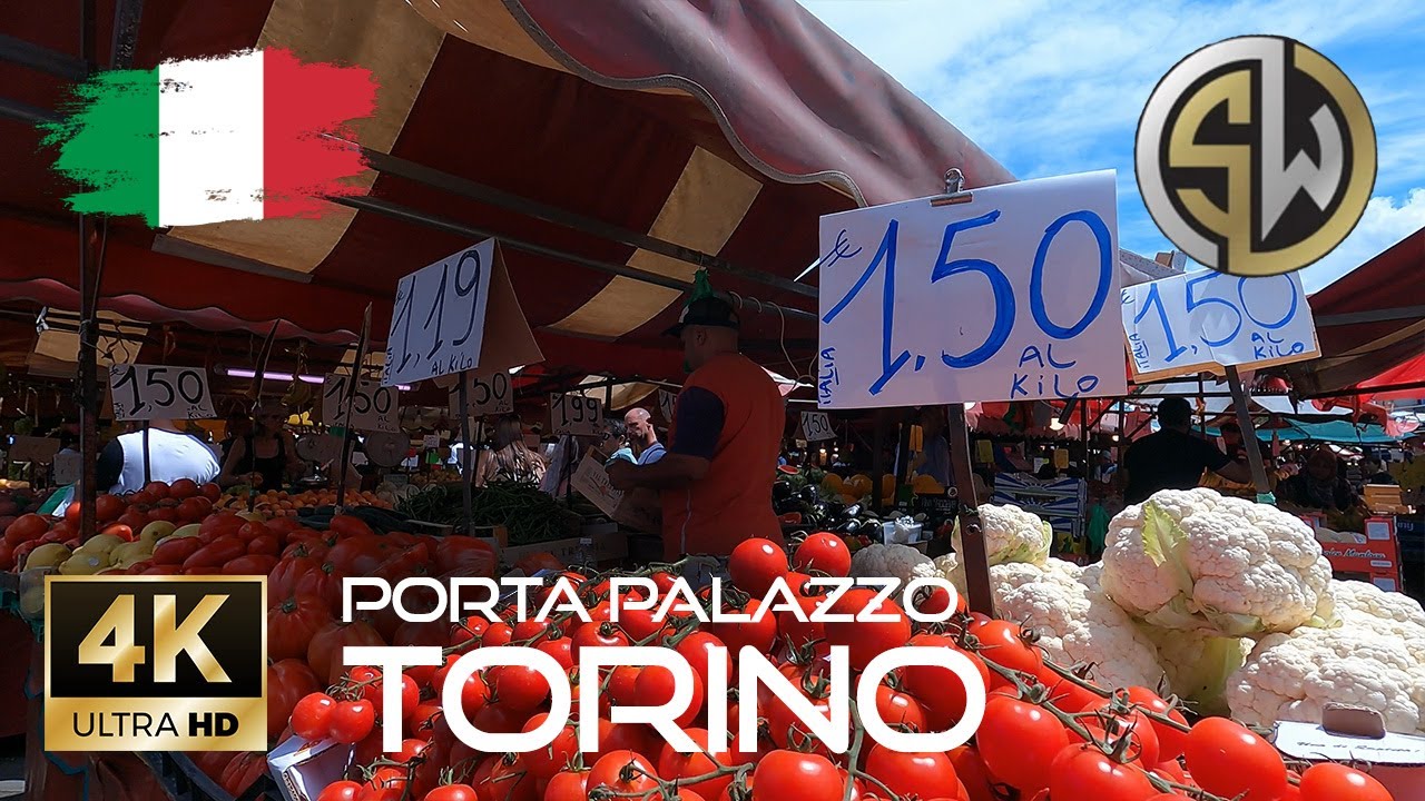 [4K] Inside Porta Palazzo 🍉 and Balon ⚖️ , the largest and multi-ethnic market in Torino, Italy 🇮🇹