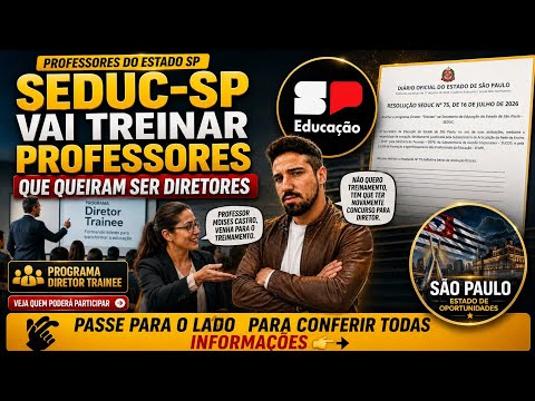 SP State Teachers: SEDUC-SP to launch training program for aspiring principals