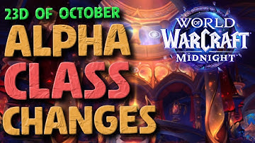 *NEW* Midnight Alpha Class Changes - HEALERS INTERRUPTS REMOVED LMAO? - More Tiersets Announced