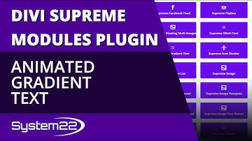 Divi Supreme Modules Animated Gradient Text 👍
