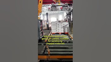 Industrial robots stack goods on pallets, suitable for palletizing bagged materials#automation#robot