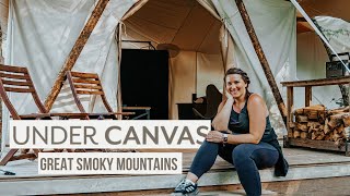 UNDER CANVAS GREAT SMOKY MOUNTAINS | Complete Suite Tent Tour and HONEST REVIEW of Under Canvas