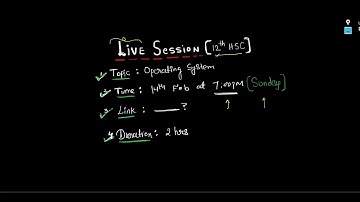 Live Free Class for 12th Computer Science Paper - I : Chapter - 1 | Operating System | Introduction