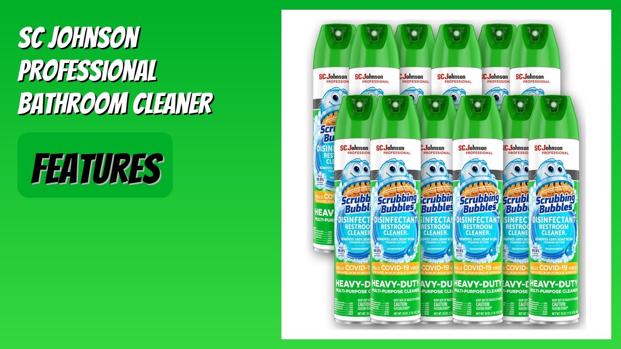 REVIEW (2026): SC Johnson Professional Bathroom Cleaner Aerosol. Features