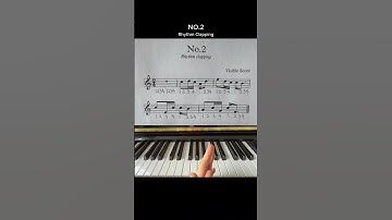 Rhythm Clapping NO 2 #rhythmclapping #musicscore #musicsheet #playpiano