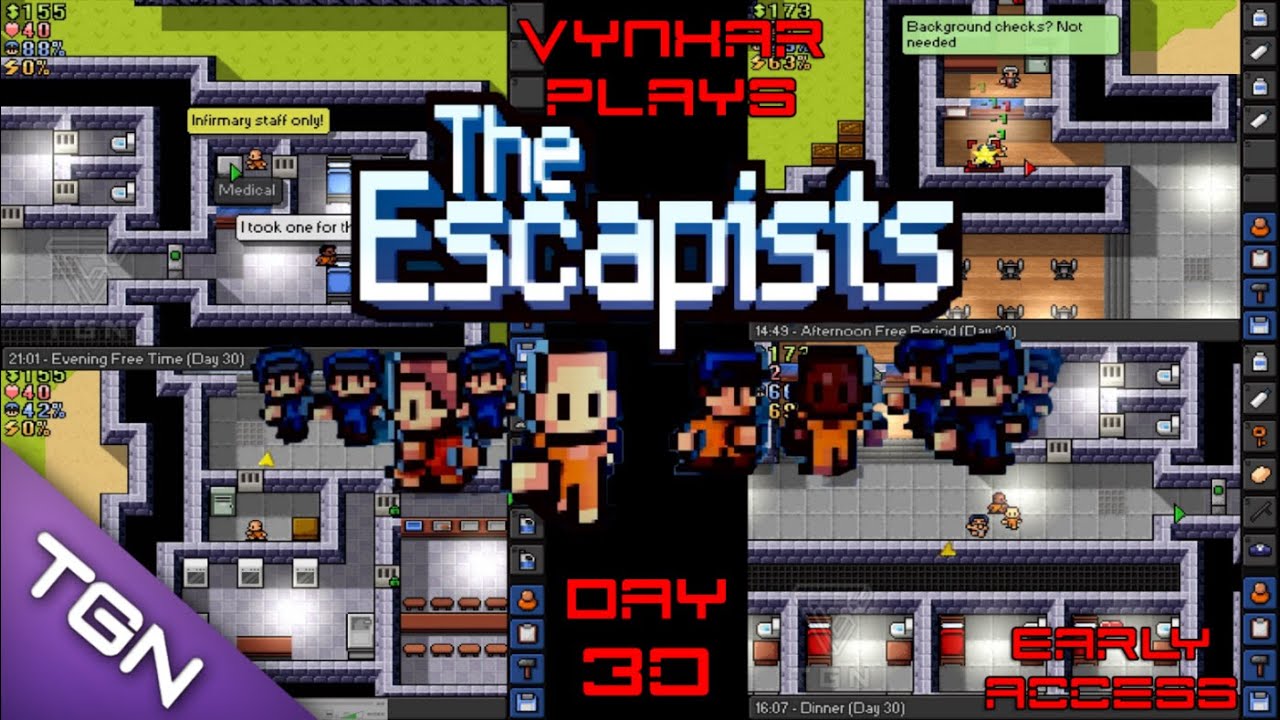 The Escapists Day 30 Using fake keys & bleaching outfit YouTube