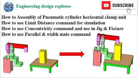 Pneumatic cylinder horizontal Clamp tutorial | Jig fixture | Spot welding fixture | Mig welding jig