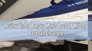 Review Under Armour Men's Leadoff Mid 3.0 Baseball Cleat Sneaker, (001) Black/Black/White, 10