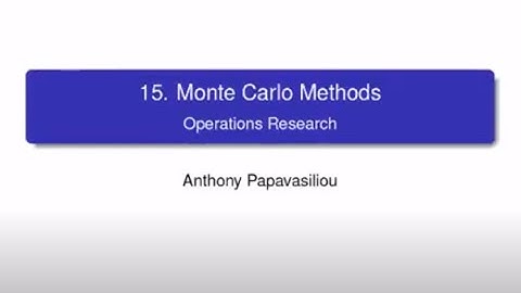LINMA2491: Monte Carlo Methods