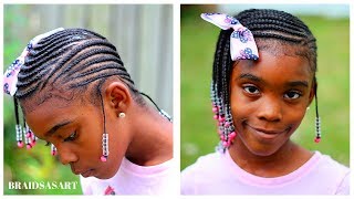 LEMONADE BRAIDS FOR GIRLS | 2 in 1 HAIRSTYLE