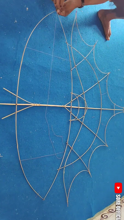 Bikin layangan gapangan kelelawar putih #shortvideo