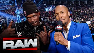 Exclusive Jevon Evans Declares For The Royal Rumble Raw, Jan. 26, 2026