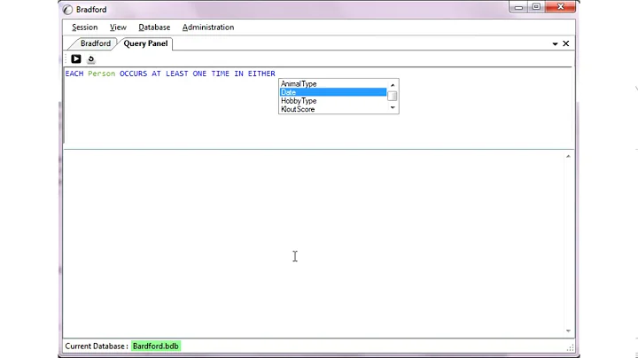 Natural language interface to a Object-Role Modeling aware database