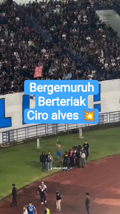 Usai laga Persib lawan pss Ciro alves menghampiri Bobotoh 💥 #ciroalves #persibbandung #psssleman