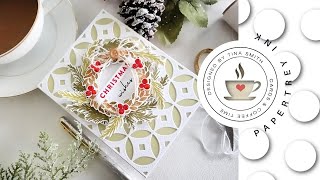 Papertrey Ink Wonderful Wreaths |  Christmas Card