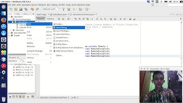 RMI   Calculator Client server Application