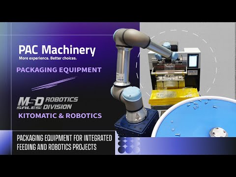PAC Machinery R785 Auto Bagger Integrated with MSD Kitomatic & Robotics
