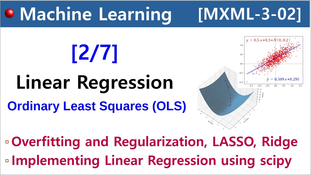 [MXML-3-02] Linear Regression [2/7] - Overfitting and Regularization ...