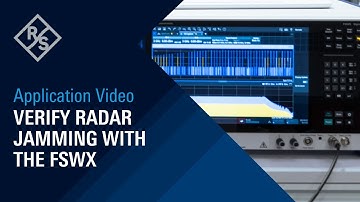 Verify Radar Jamming with the R&S®FSWX