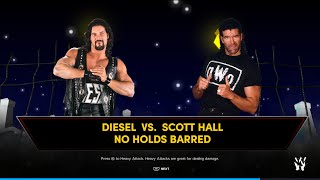 WWE 2K24 - Diesel vs Scott Hall - No Holds Barred Match