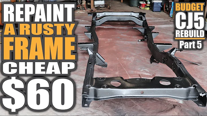 Jeep CJ5 Pt.5 | Make Rusty Frame Like New: Stop Rust, Prime, Paint