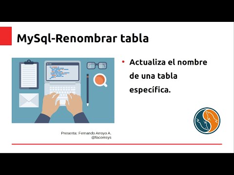 MySql-Renombrar tabla