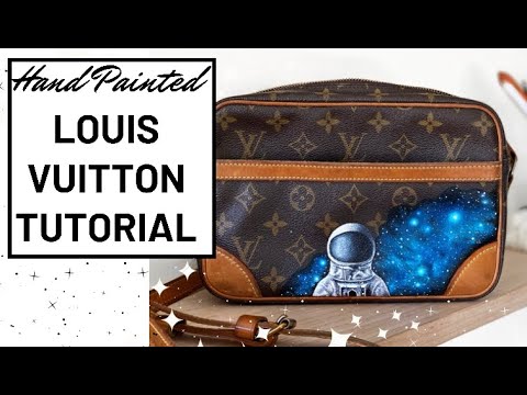 Hand painted Louis Vuitton by New Vintage Handbags