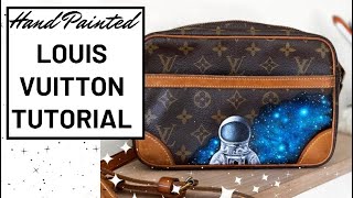 Painting on a Louis Vuitton Bag / step by step