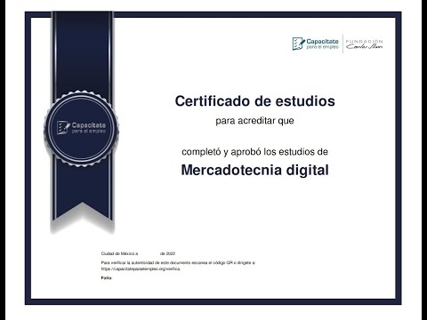 Curso: Mercadotecnia Digital. de la página capacitateparaelempleo.org