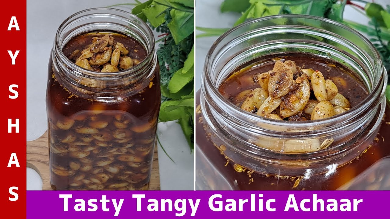 TASTY TANGY GARLIC ACHAAR Lehsan ka Achaar Recipe Garlic Pickle