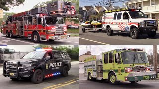 Police Cars Fire Trucks And Ambulances Responding Compilation Part 22 -April 2024
