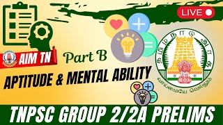 “🔥TNPSC Group 2/2A PYQ based Class | Part B: Aptitude & Mental Ability | Don’t Miss!” by Ms. Divya.T